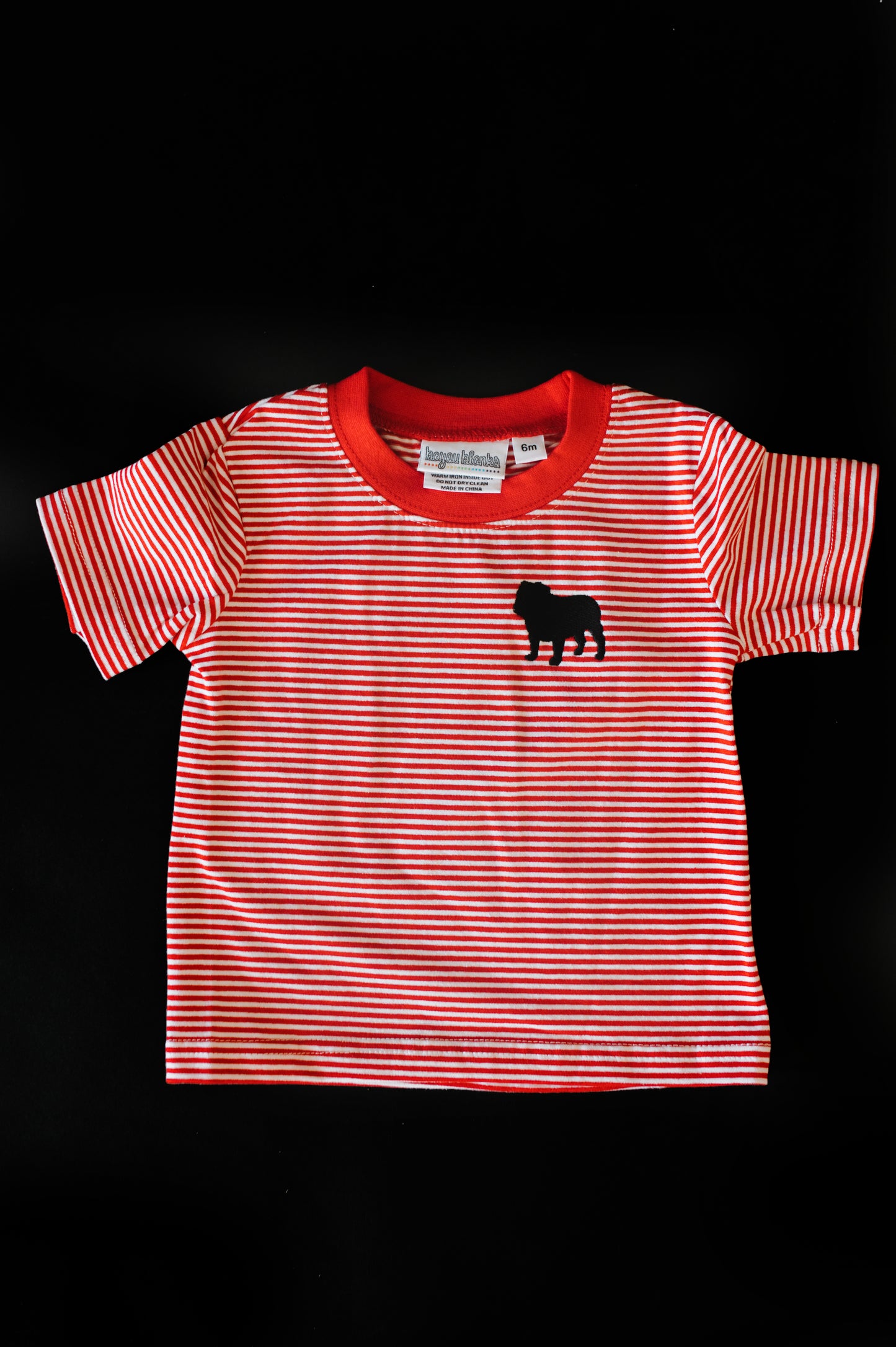 Bulldog Red and White Short Sleeve T-Shirt